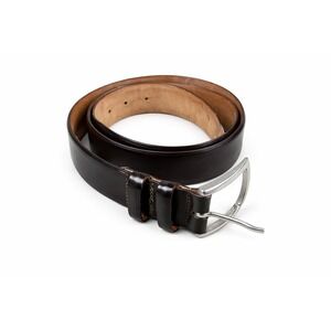 Fabrizio Mancini Black Leather Belt Italy‎ Size 115 45 Inch